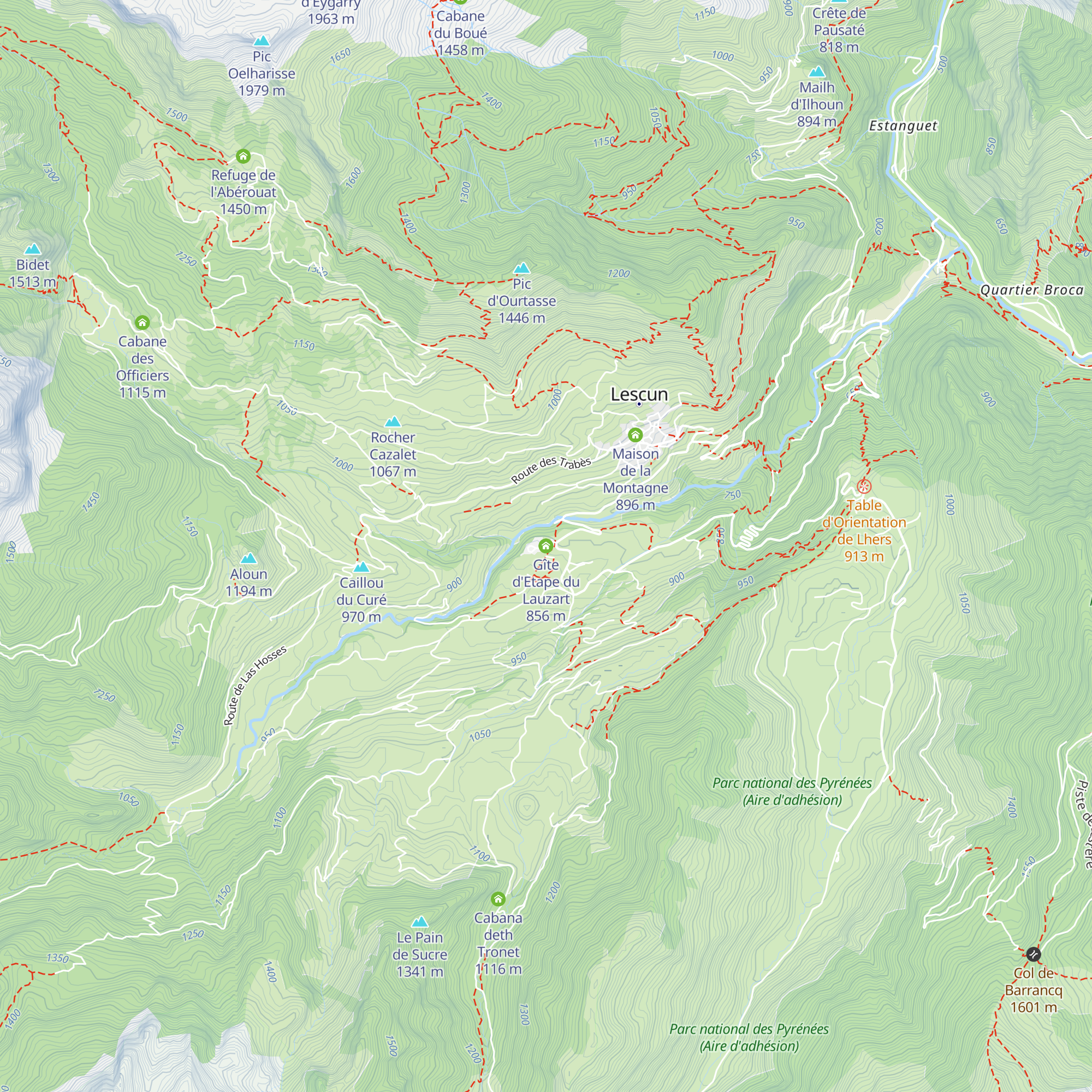 Gîte d'Etape du Lauzart map