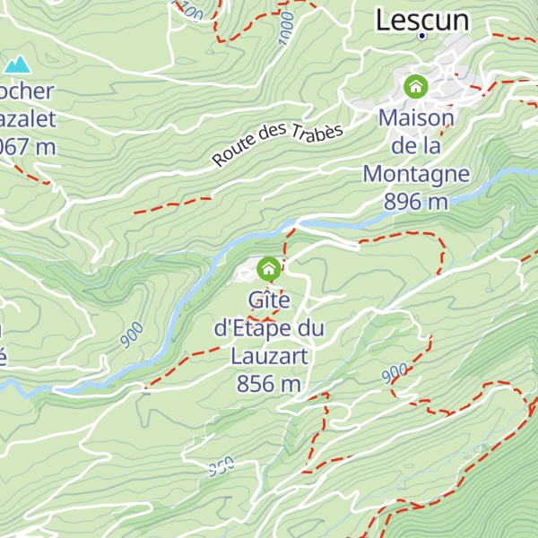 Map of Gîte d'Etape du Lauzart