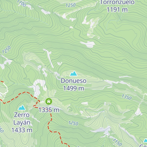 Map of Donueso