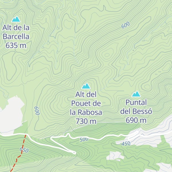 Map of Alt del Pouet de la Rabosa