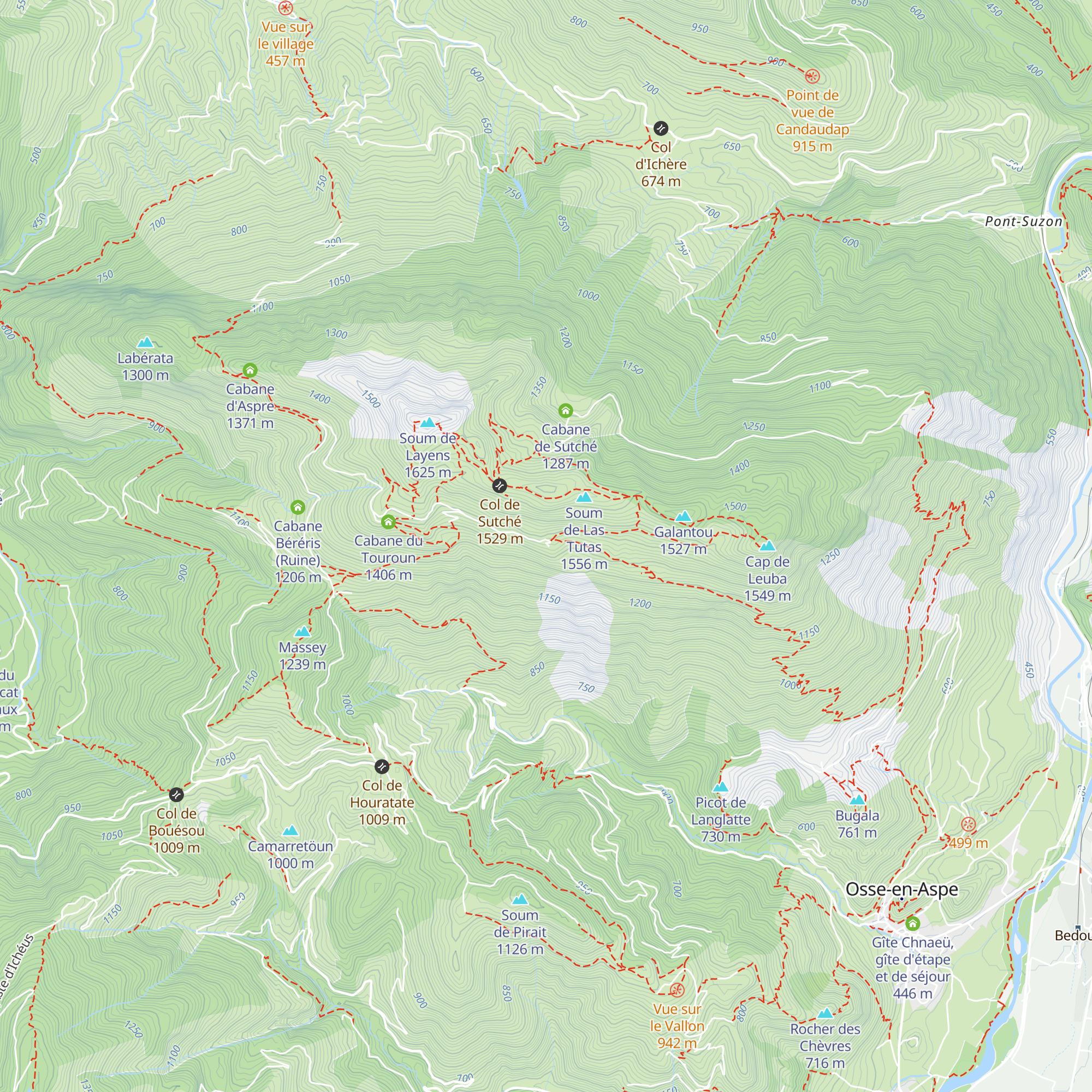 Cabane des Coungues (fermée à clef) map