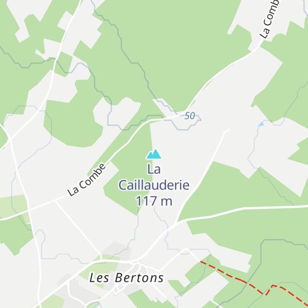 Map of La Caillauderie