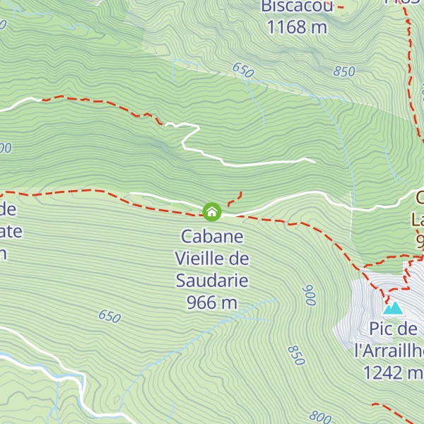 Map of Cabane Vieille de Saudarie