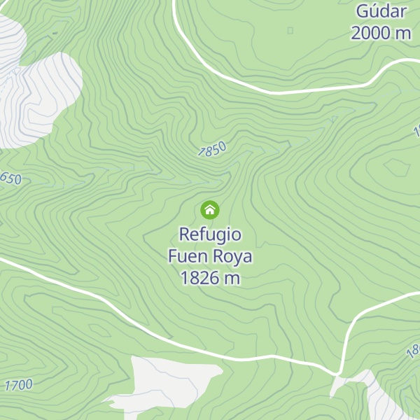Map of Refugio Fuen Roya
