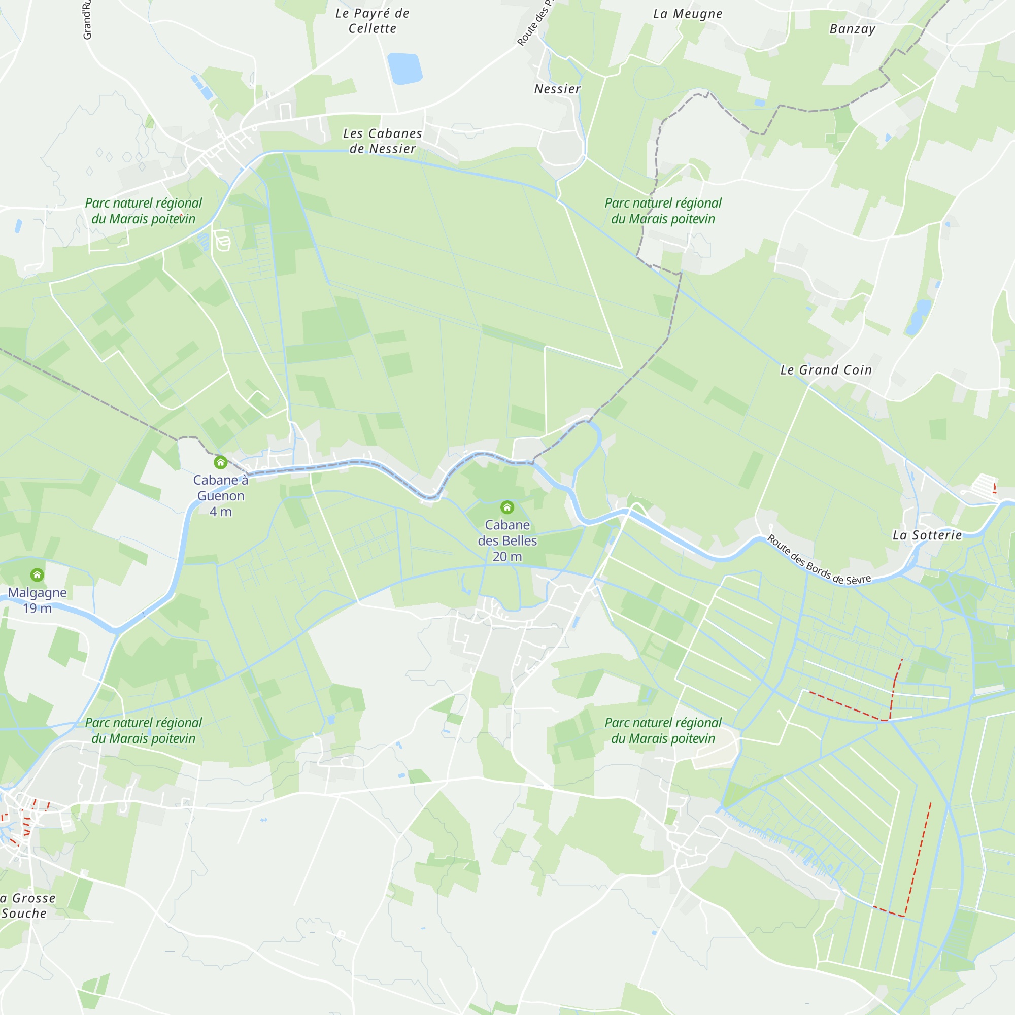 Cabane des Belles map