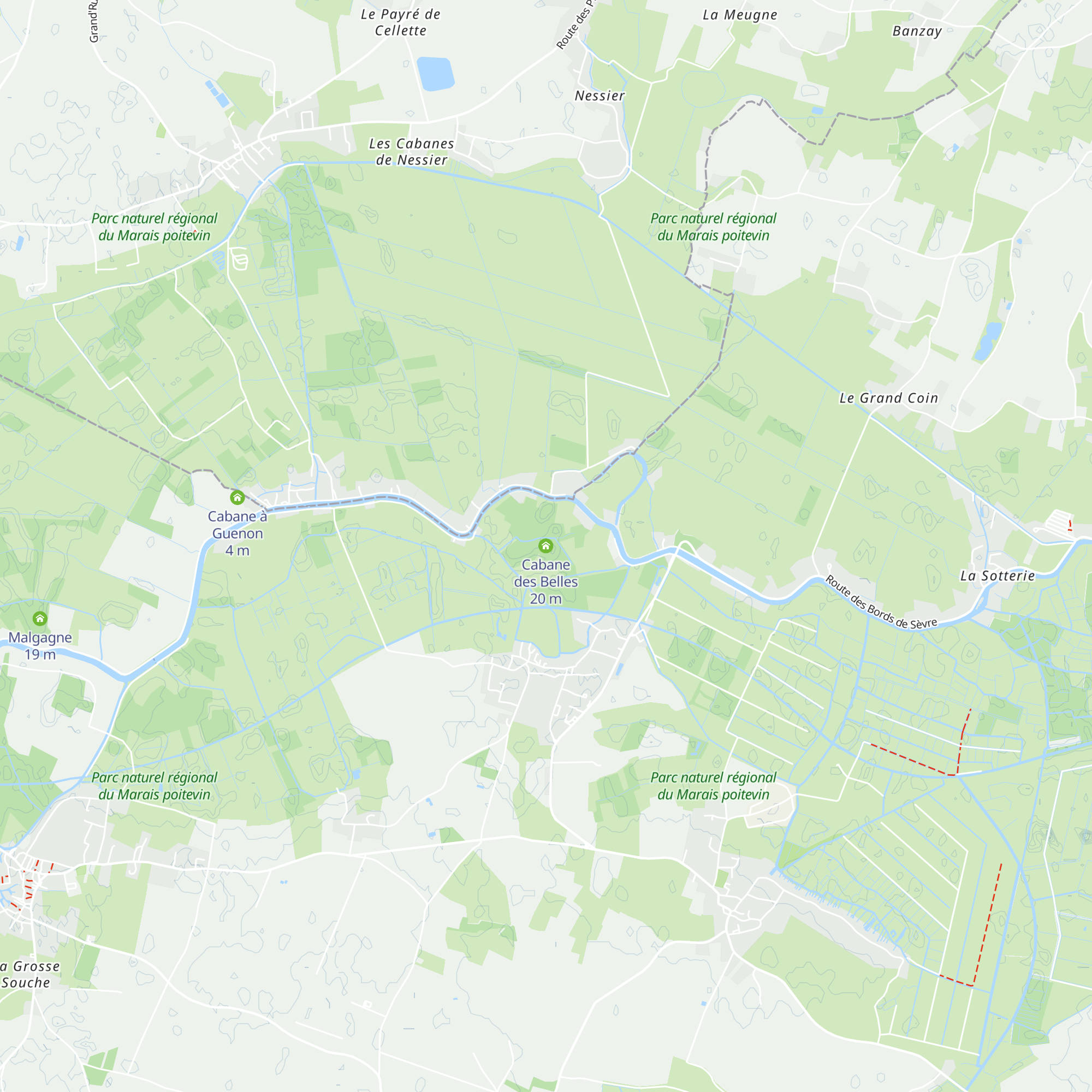 Cabane des Belles map