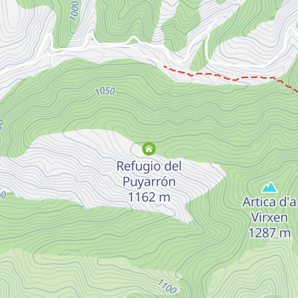 Map of Refugio del Puyarrón