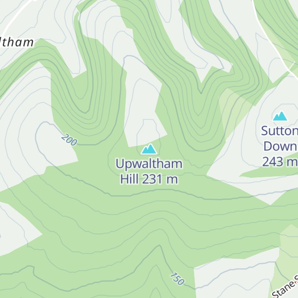 Map of Upwaltham Hill