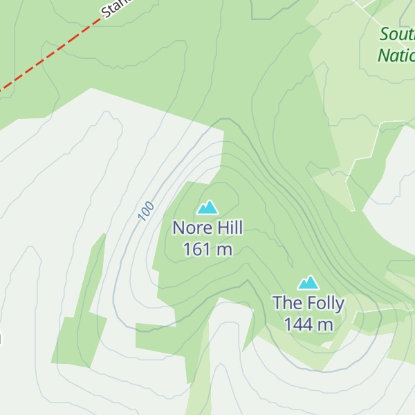 Map of Nore Hill