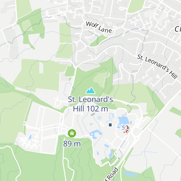 Map of St. Leonard's Hill