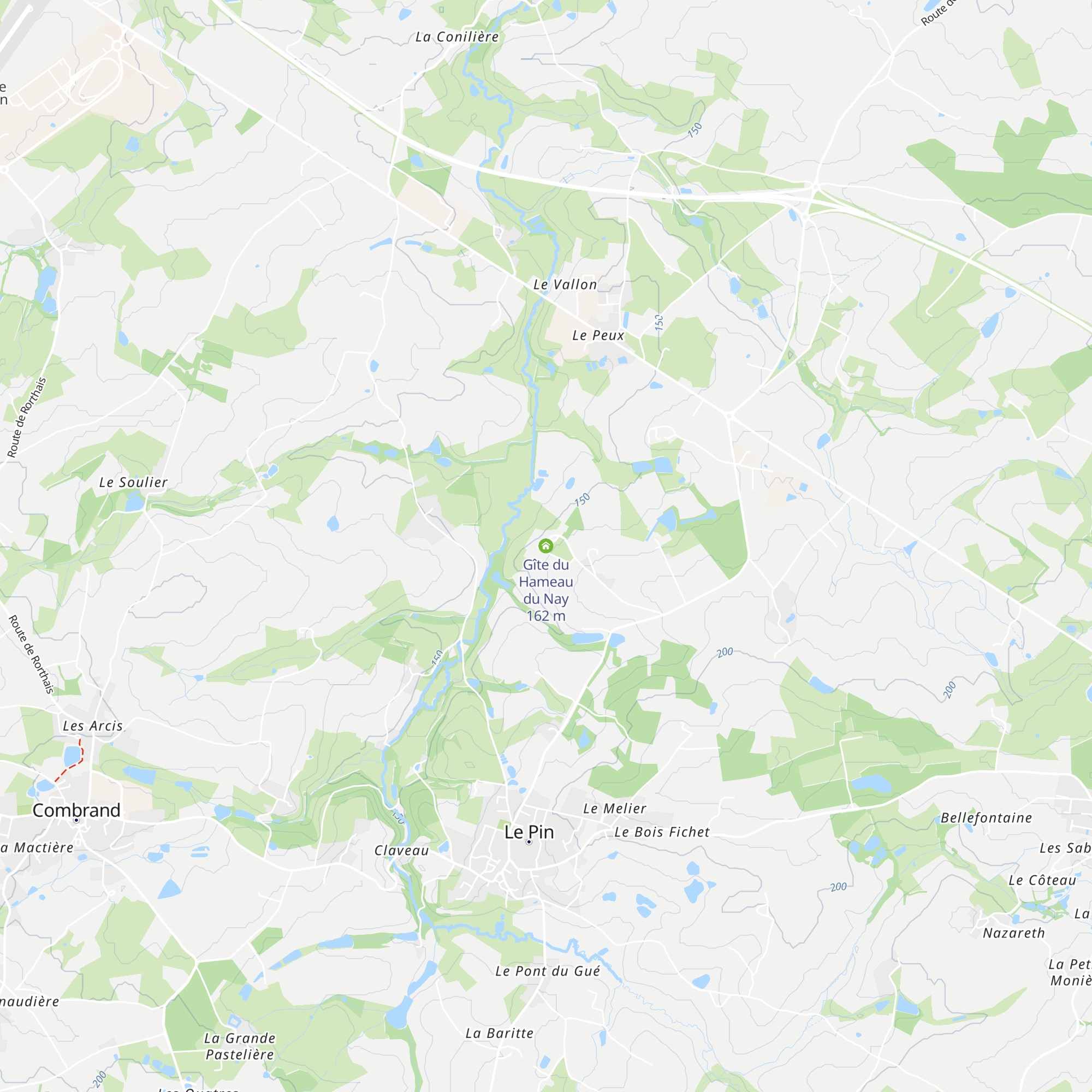 Gîte du Hameau du Nay map