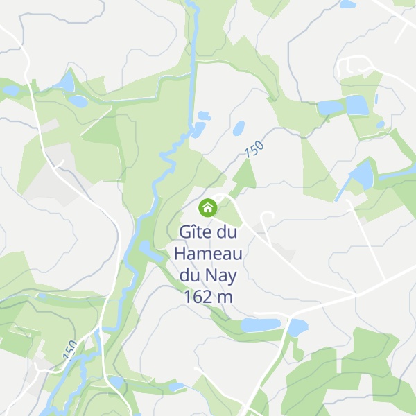 Map of Gîte du Hameau du Nay