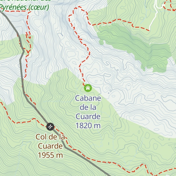Map of Cabane de la Cuarde
