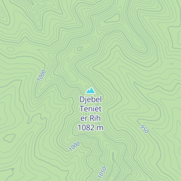 Map of Djebel Teniet er Rih