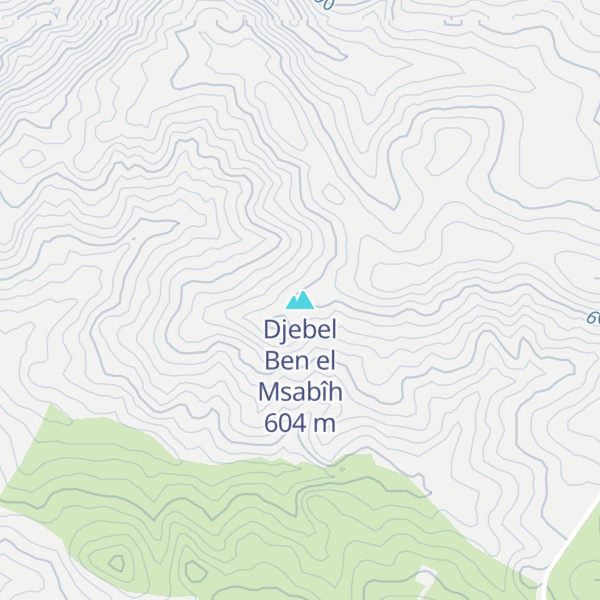 Map of Djebel Ben el Msabîh