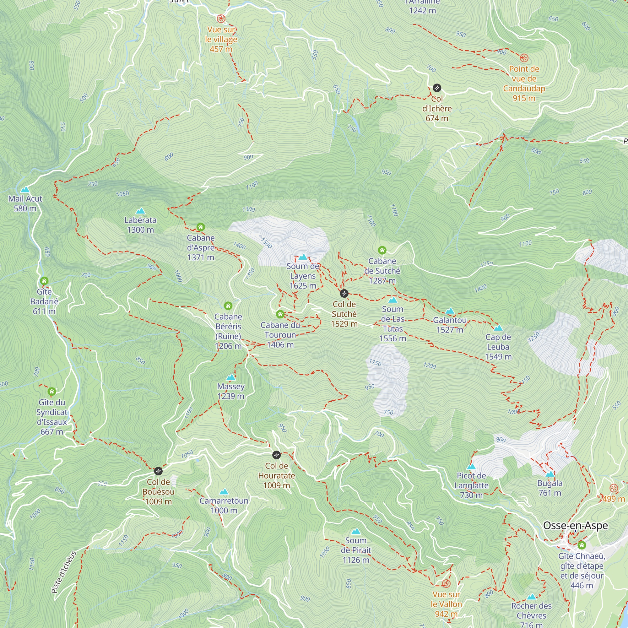 Cabane de Légarce map