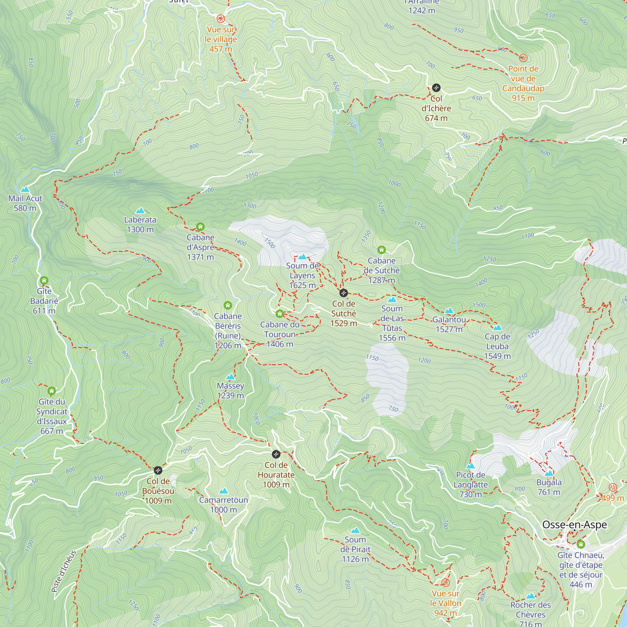 Cabane de Légarce map