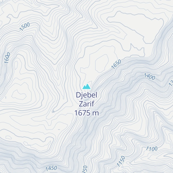 Map of Djebel Zarif