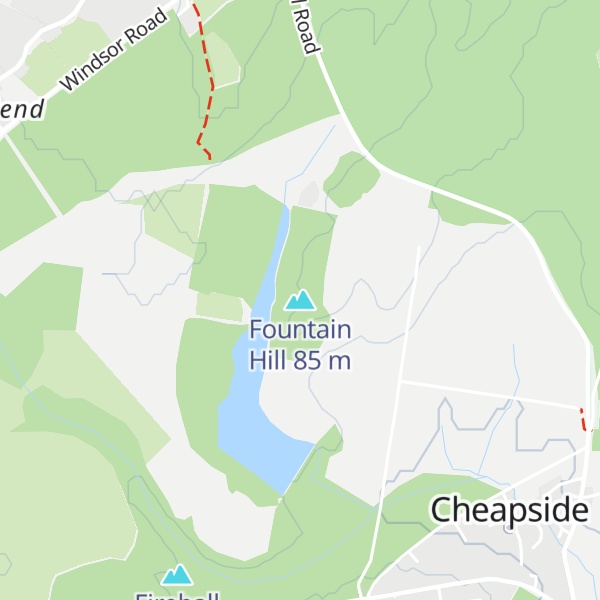 Map of Fountain Hill
