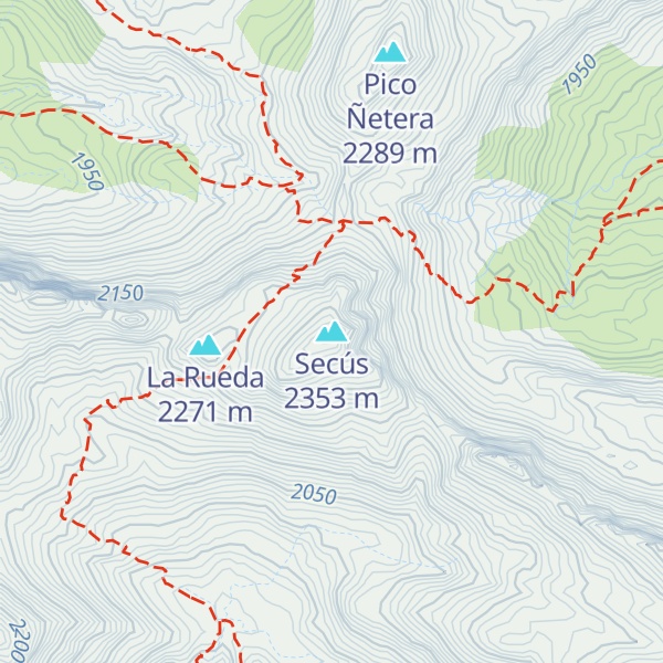 Map of Secús