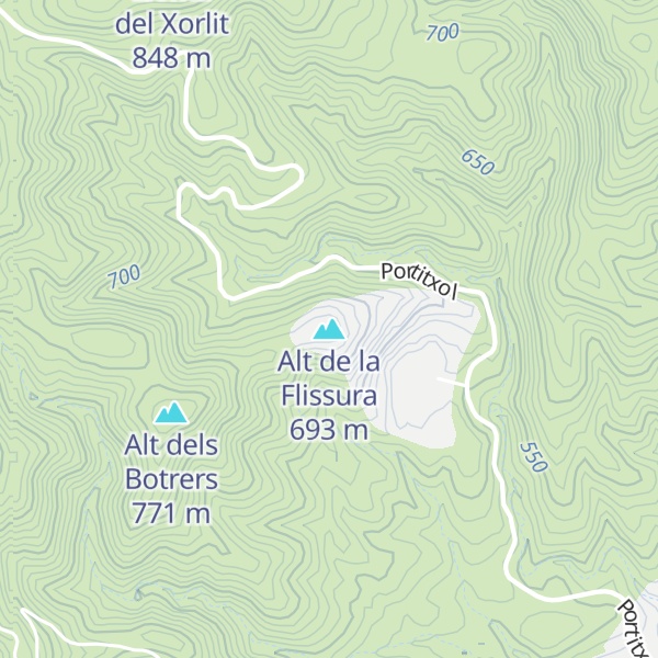 Map of Alt de la Flissura