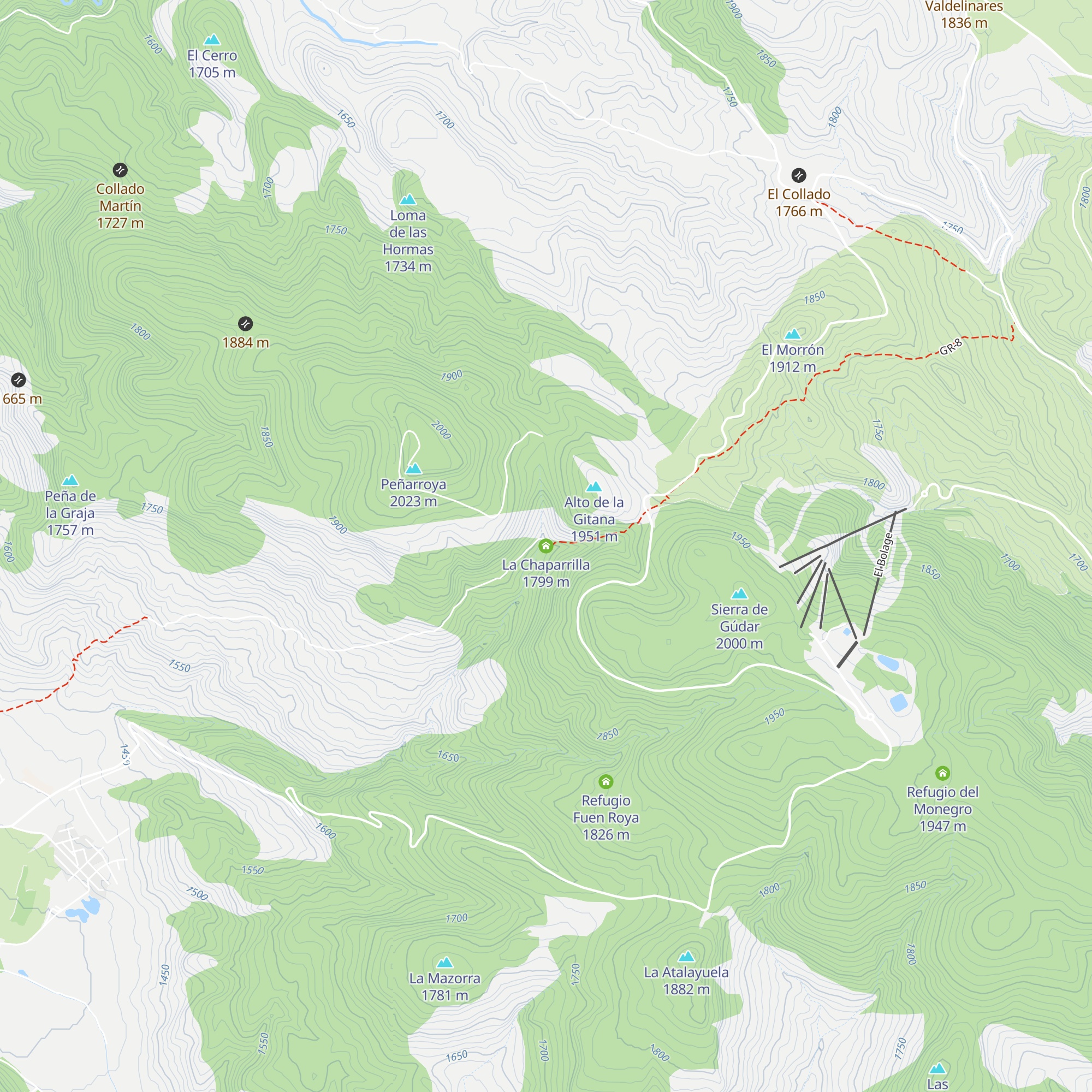 La Chaparrilla map