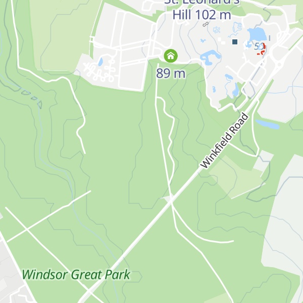 Map of High Standing Hill