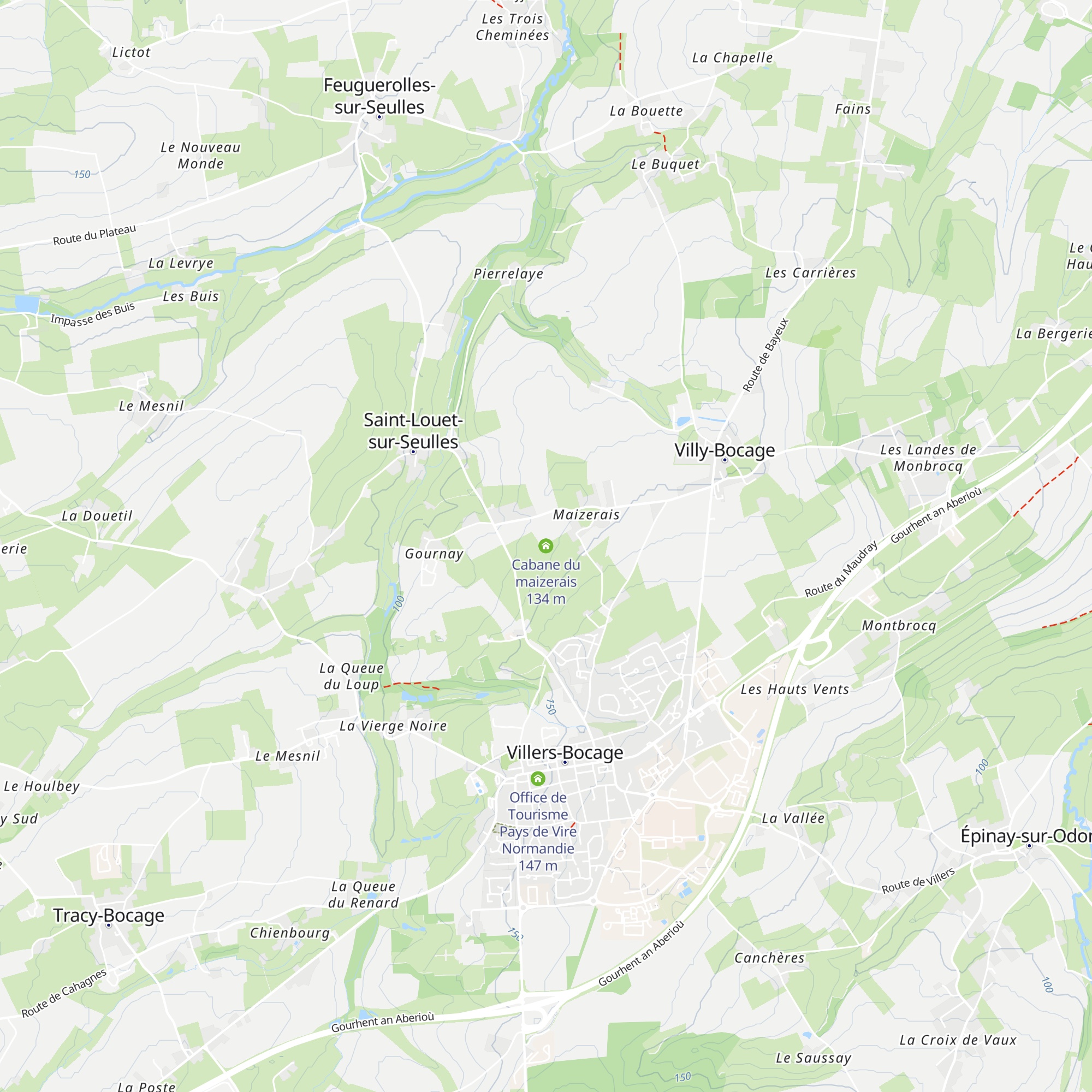 Cabane du maizerais map