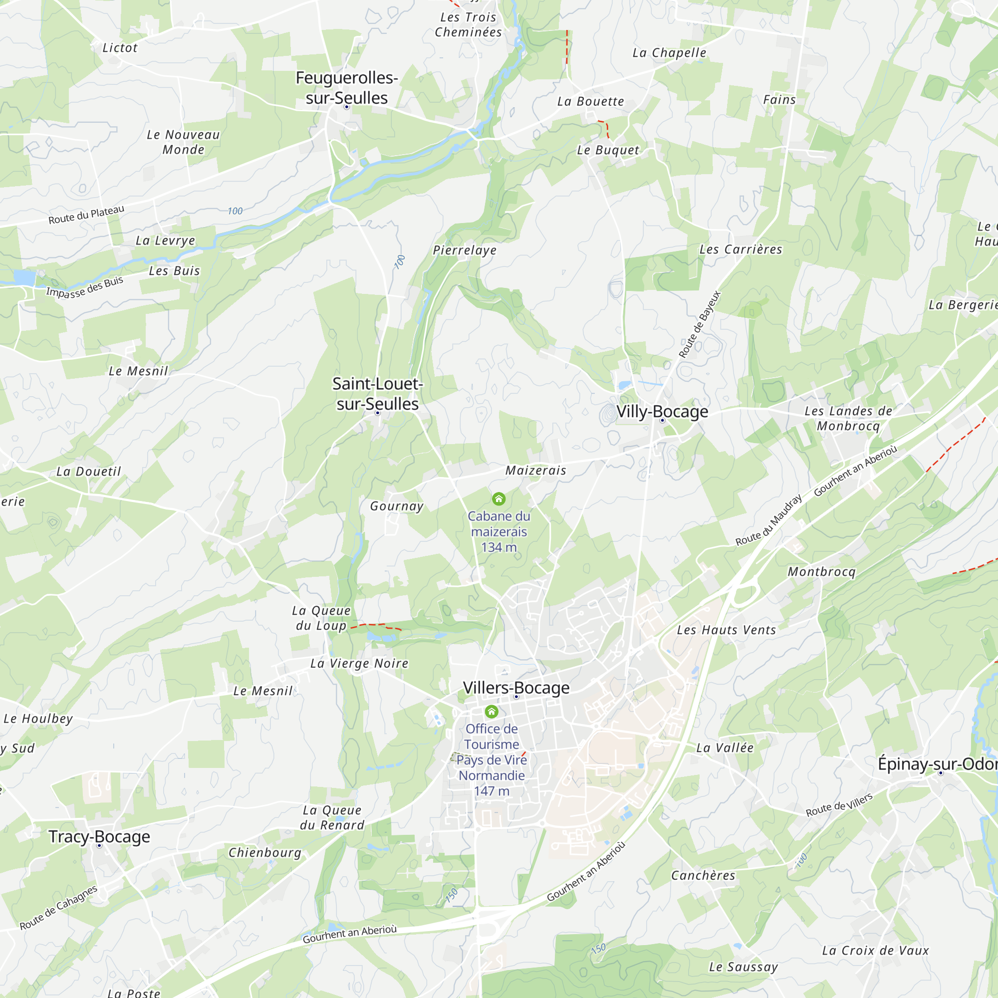 Cabane du maizerais map