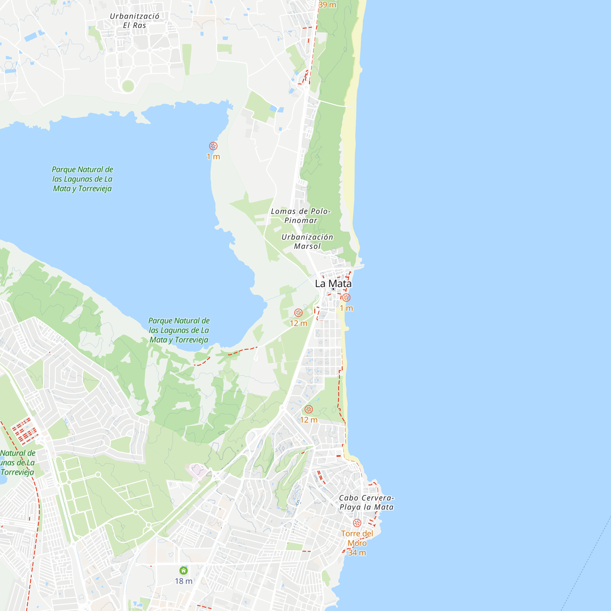 Centro De Interpretation de Parque Natural La Mata map