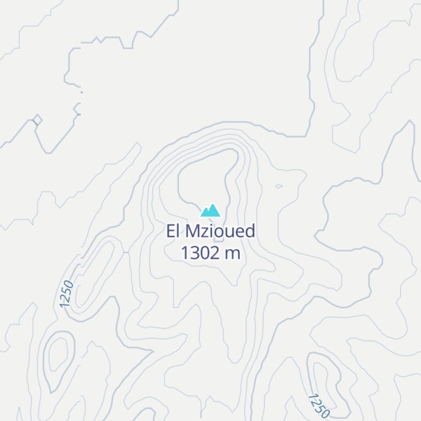 Map of El Mzioued
