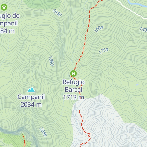 Map of Refugio Barcal