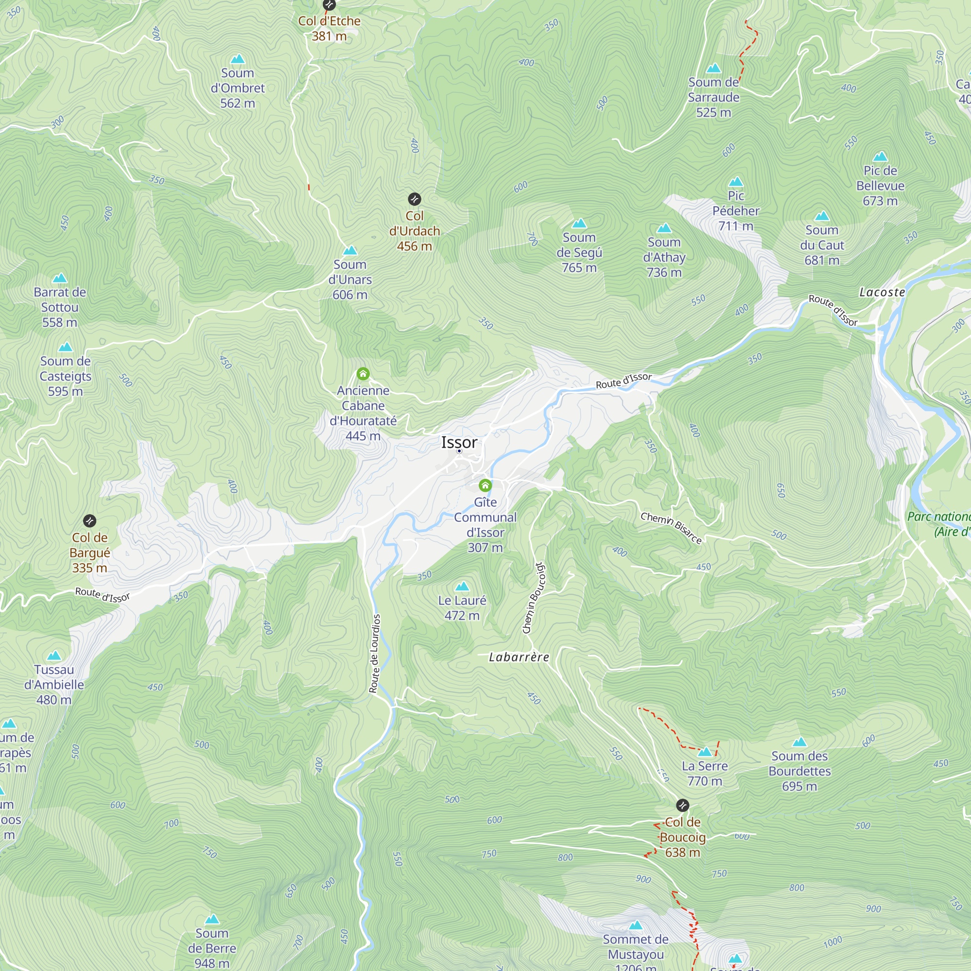 Gîte Communal d'Issor map