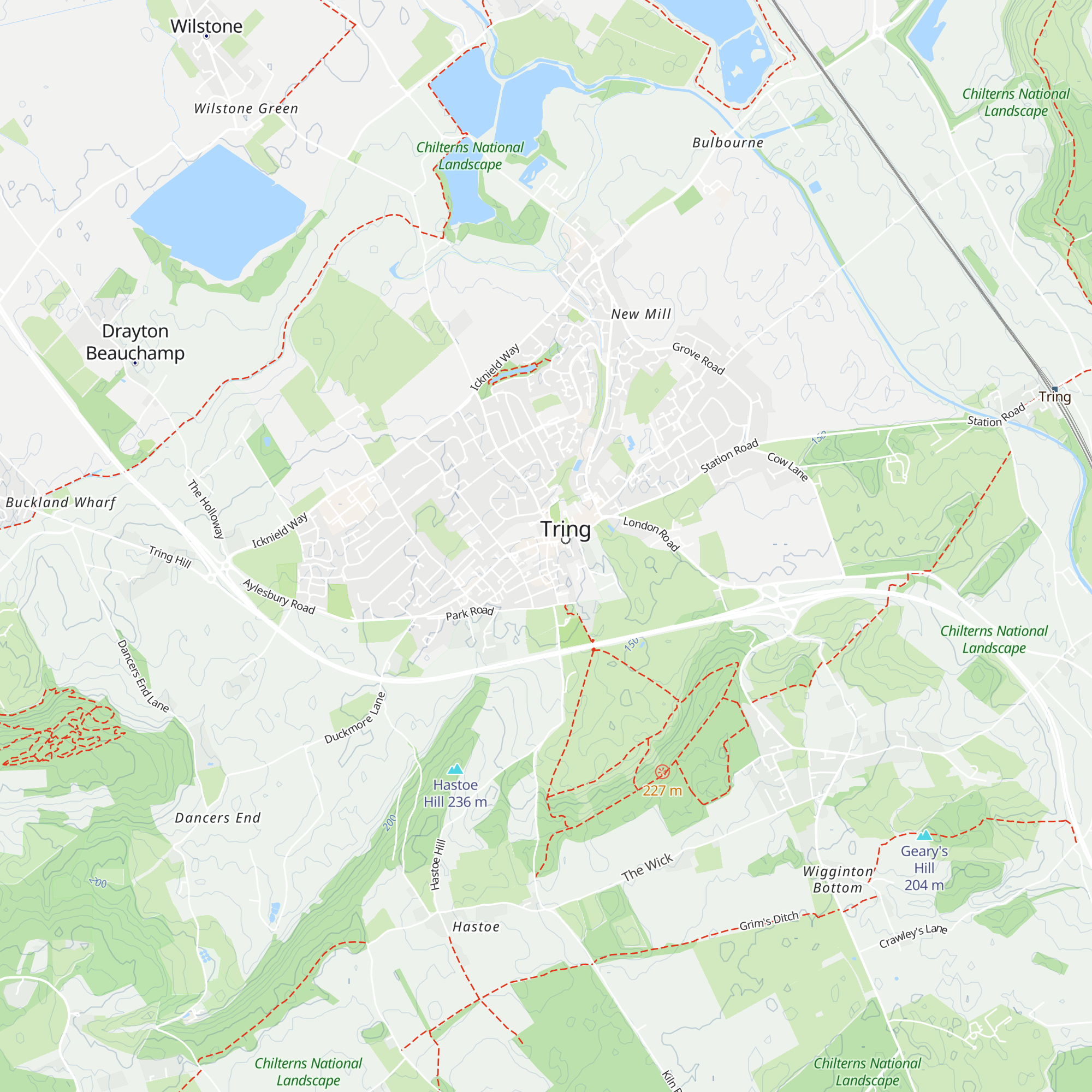 Tring Tourist Information map