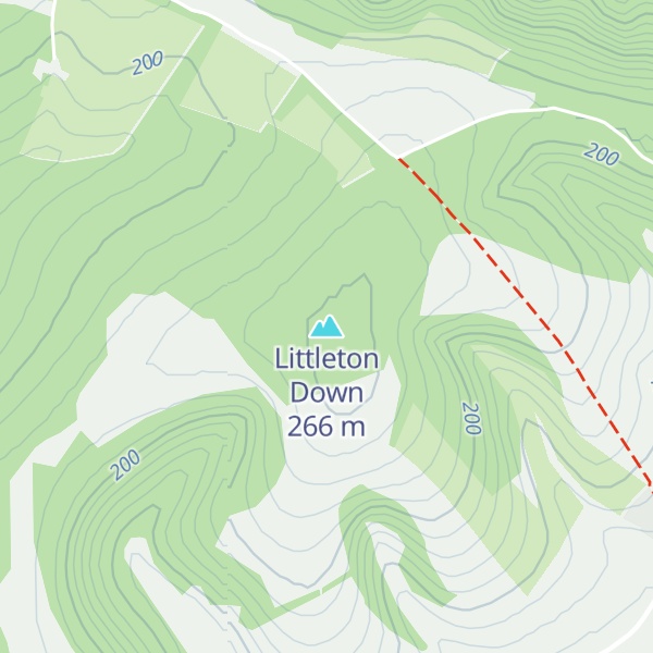 Map of Littleton Down