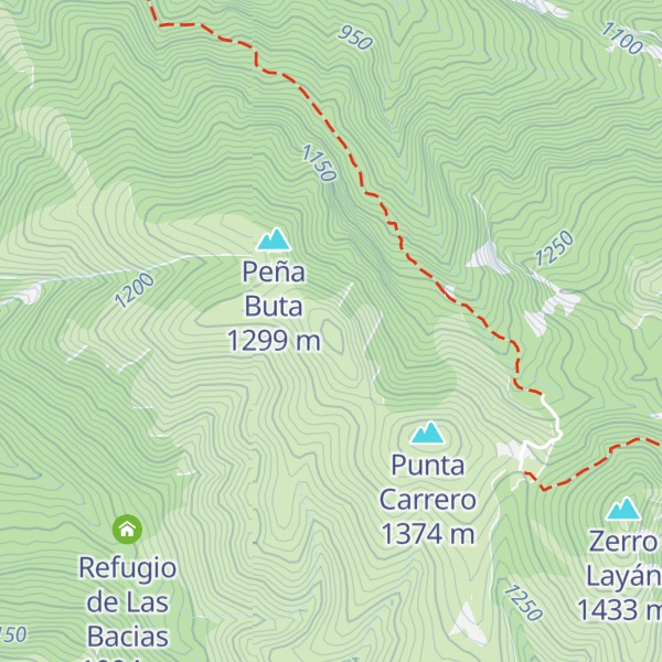 Map of Garzetena Alta