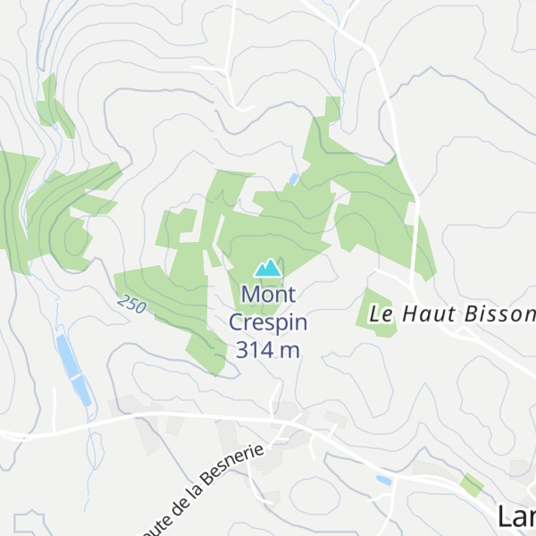 Map of Mont Crespin