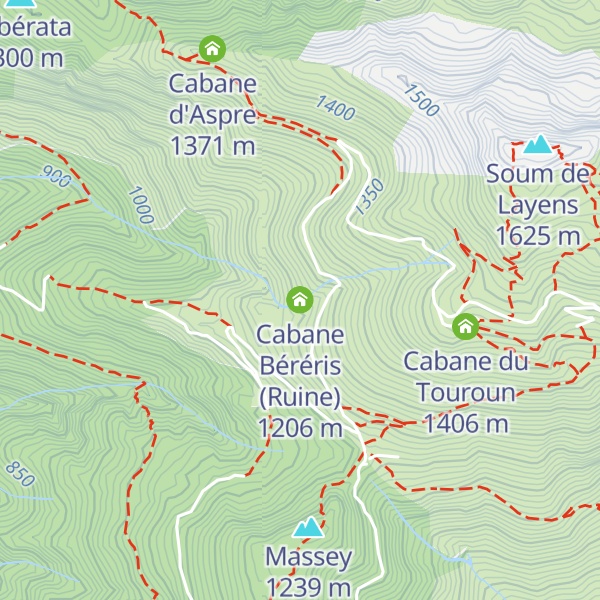 Map of Cabane Béréris (Ruine)