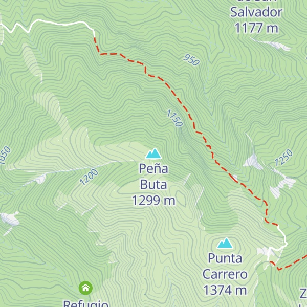 Map of Peña Buta