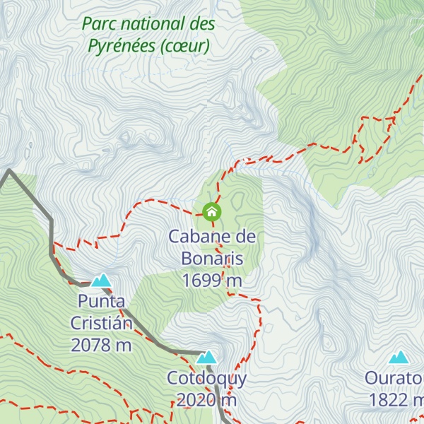 Map of Cabane de Bonaris