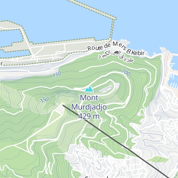 Map of Mont Murdjadjo