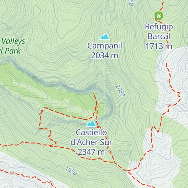 Map of Castiello d’Acher