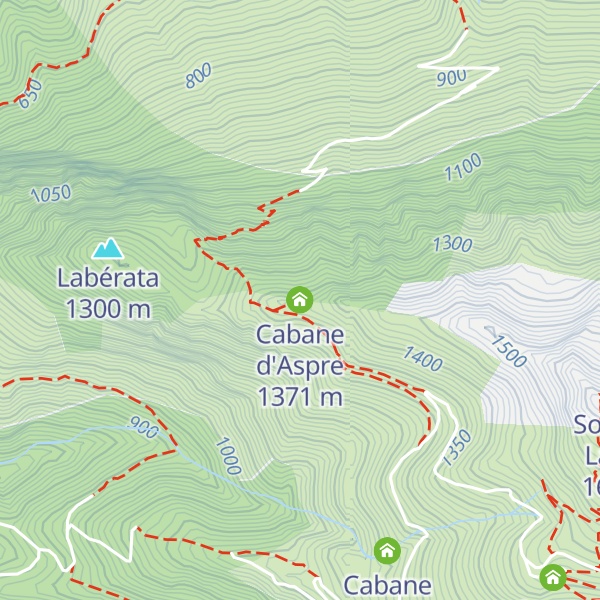 Map of Cabane d'Aspre