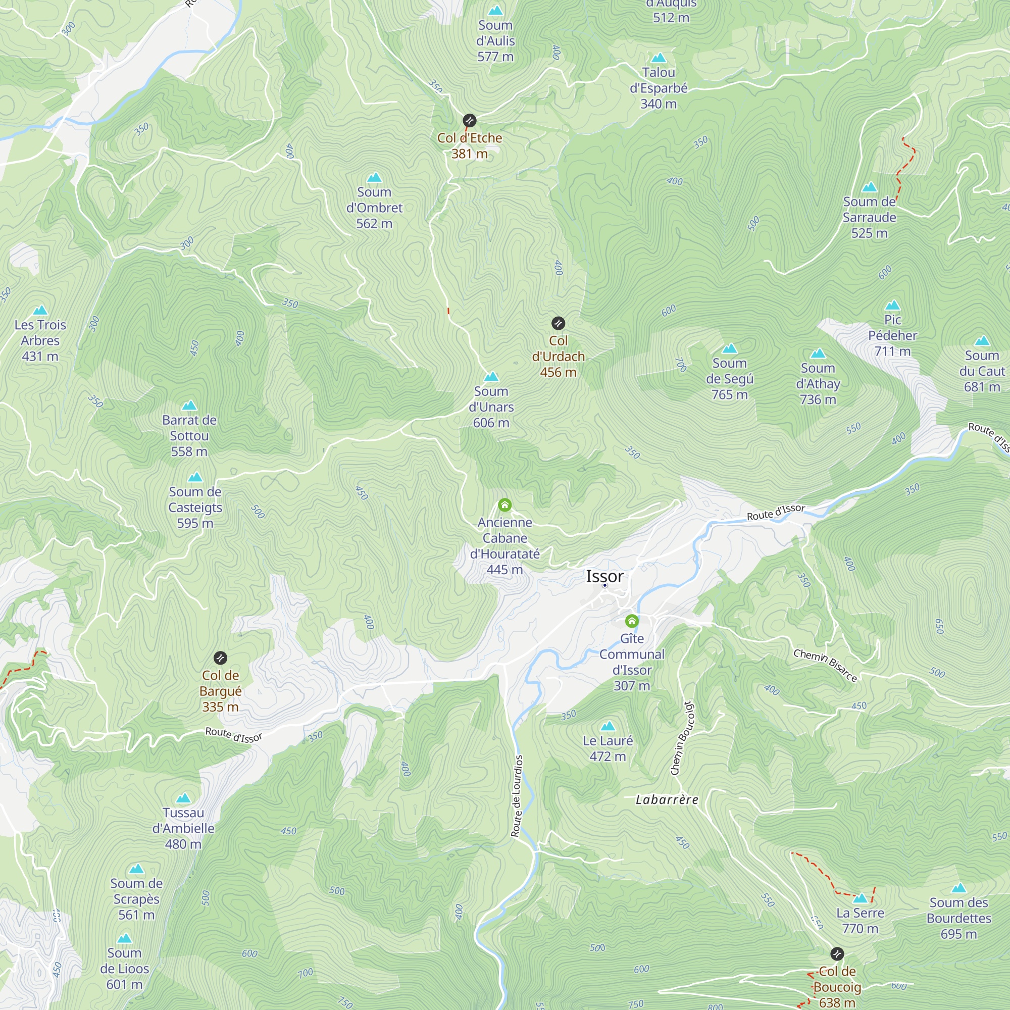 Ancienne Cabane d'Hourataté map