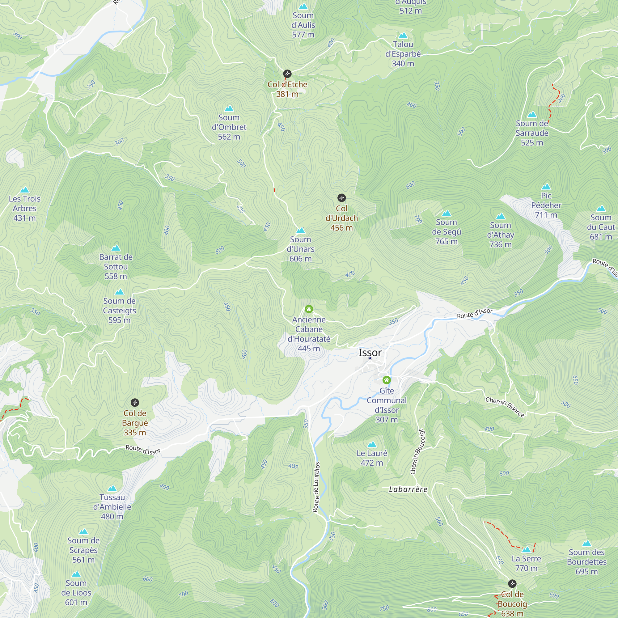 Ancienne Cabane d'Hourataté map