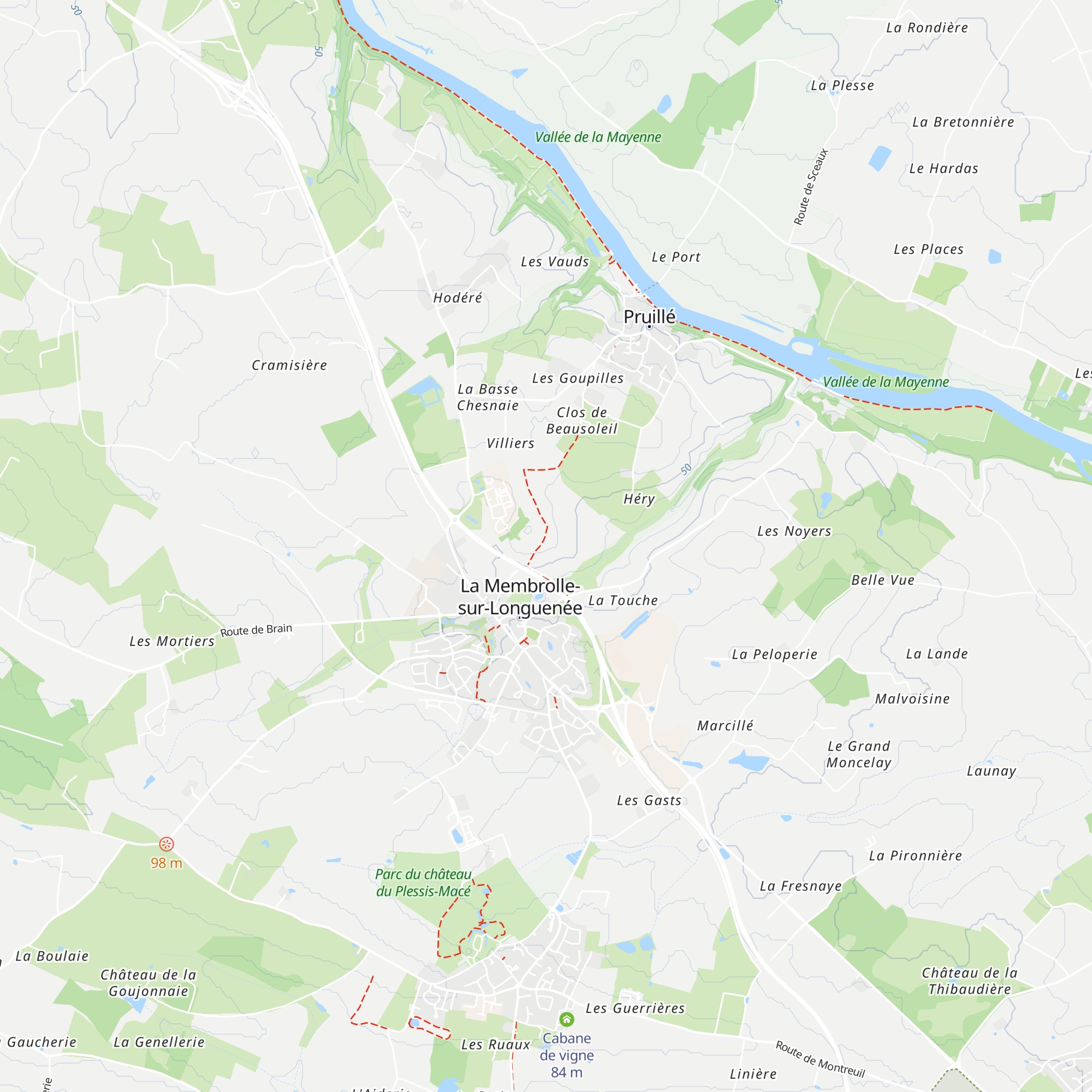 Cabane de vigne map