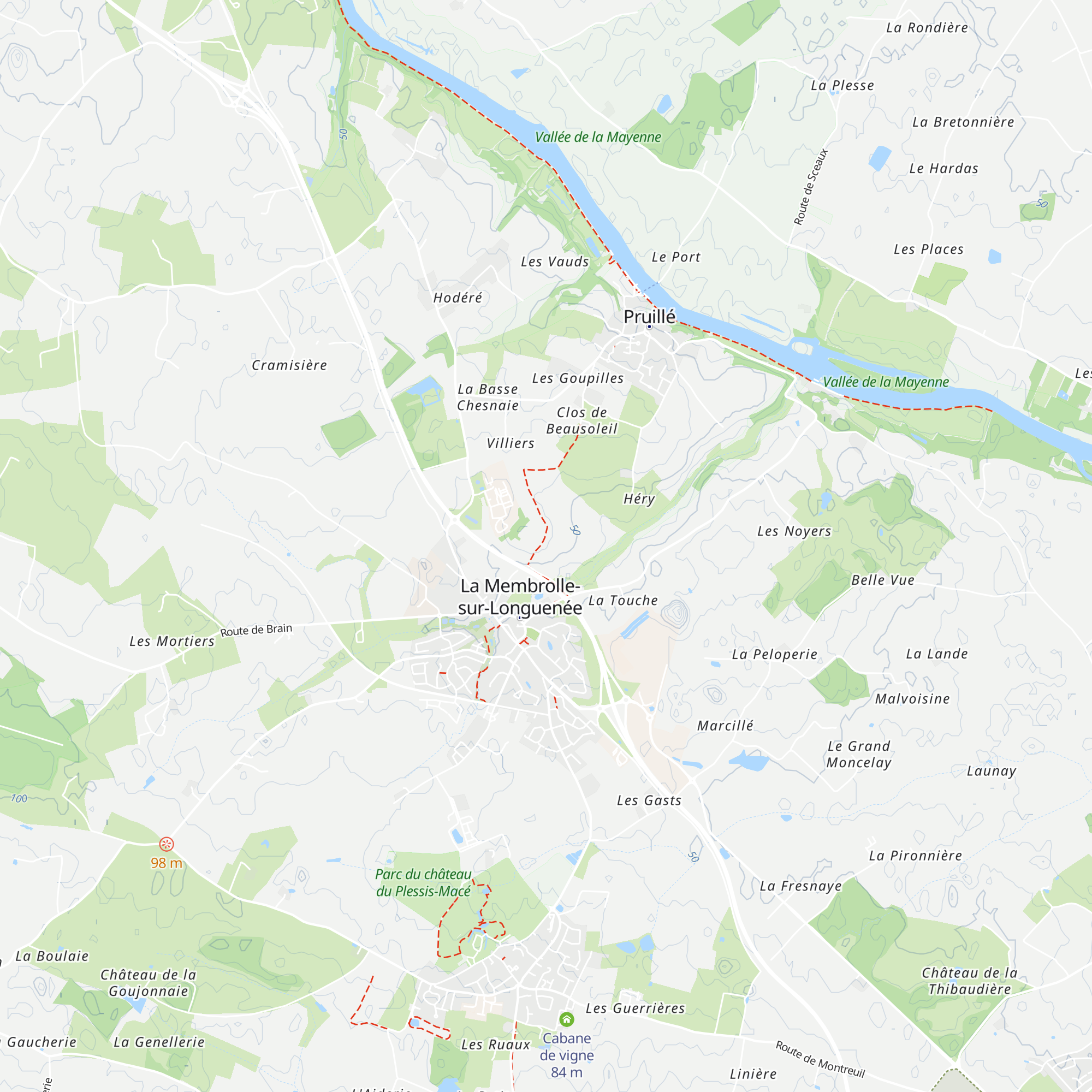 Cabane de vigne map