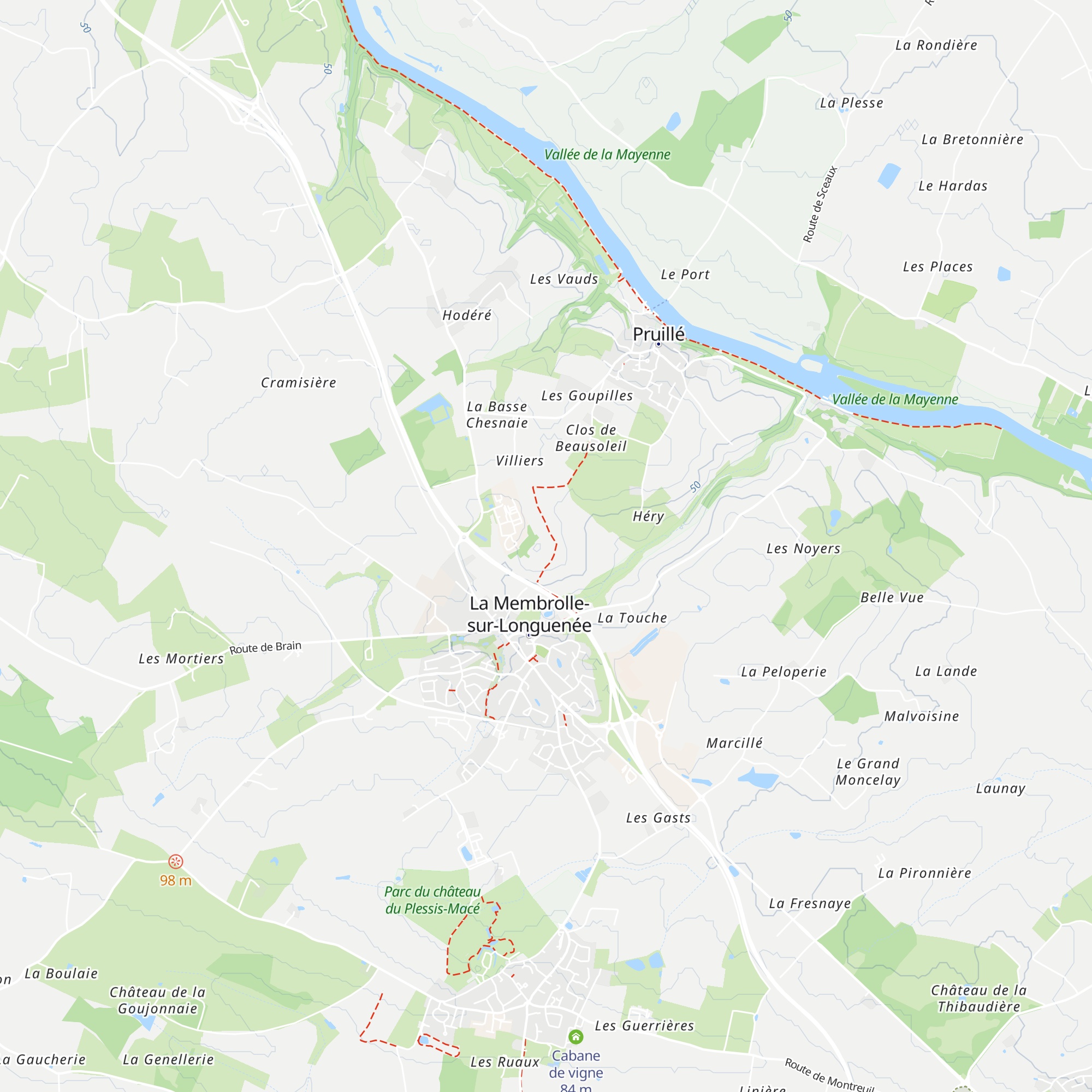 Cabane de vigne map