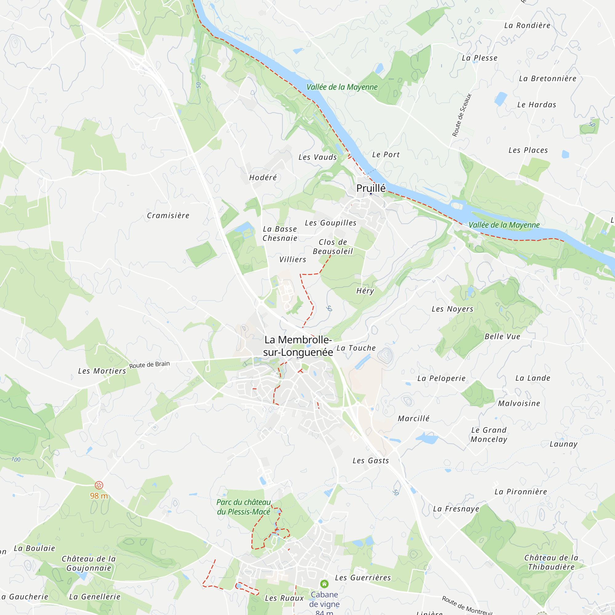 Cabane de vigne map