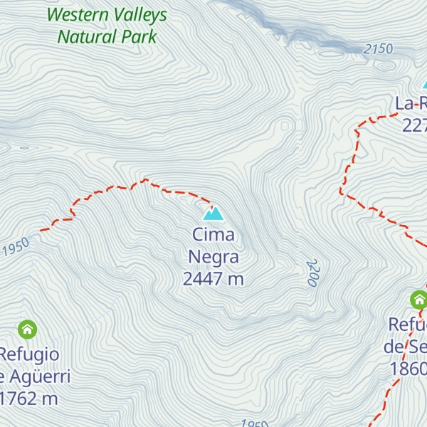 Map of Cima Negra